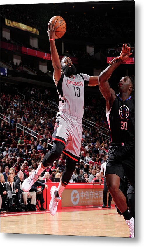 James Harden Metal Print featuring the photograph James Harden by Bill Baptist