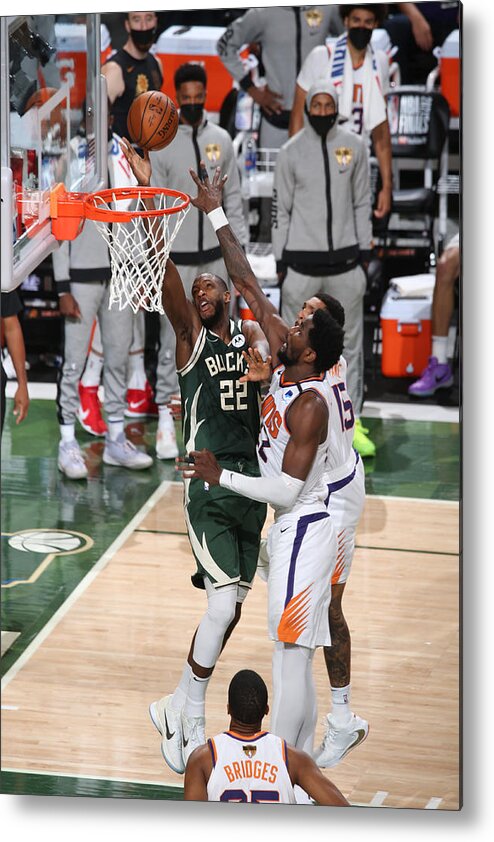 Khris Middleton Metal Print featuring the photograph Khris Middleton #13 by Gary Dineen