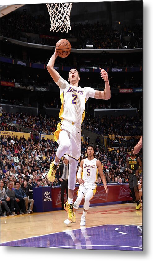 Lonzo Ball Metal Print featuring the photograph Lonzo Ball by Andrew D. Bernstein