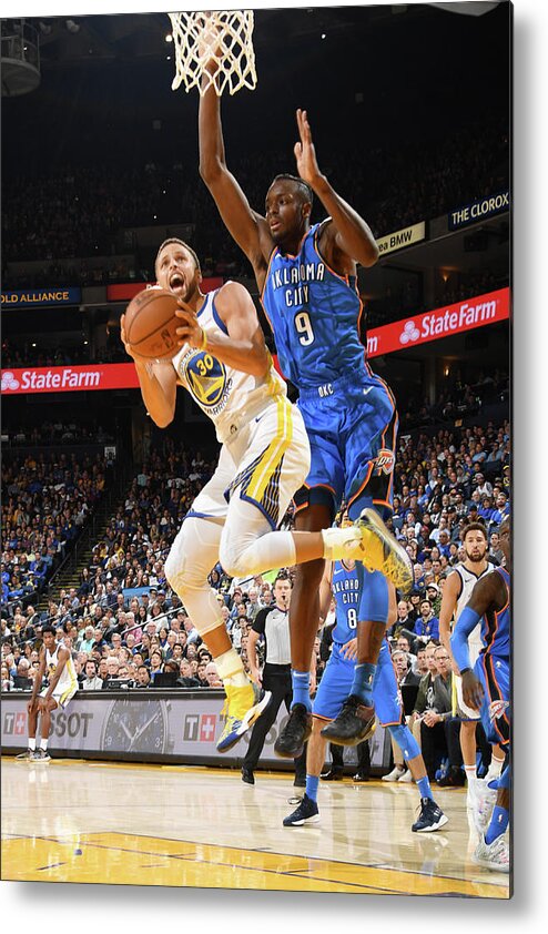 Nba Pro Basketball Metal Print featuring the photograph Stephen Curry by Andrew D. Bernstein