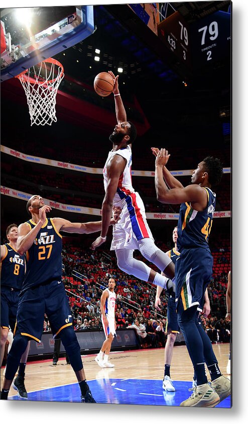 Andre Drummond Metal Print featuring the photograph Andre Drummond by Chris Schwegler