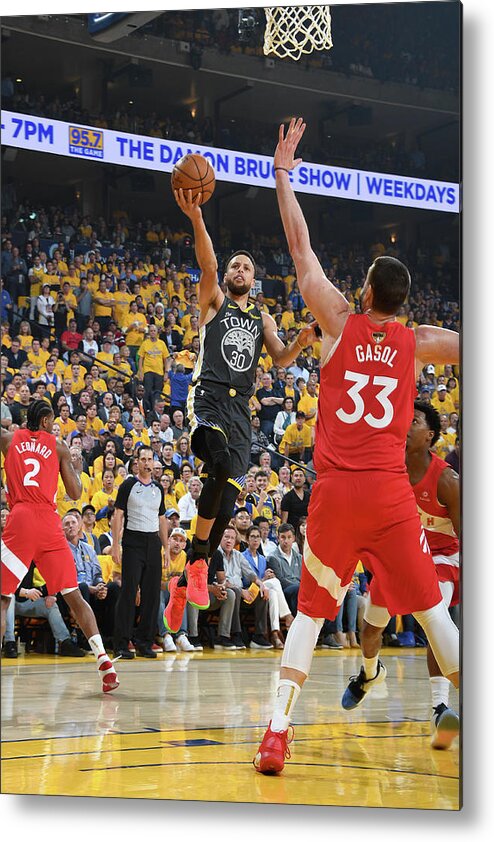 Stephen Curry Metal Print featuring the photograph Stephen Curry #14 by Andrew D. Bernstein