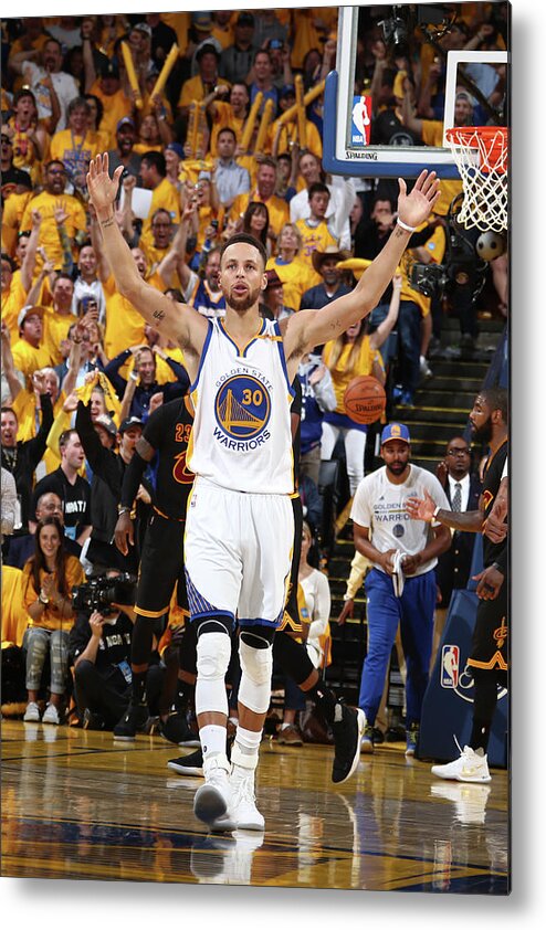 Playoffs Metal Print featuring the photograph Stephen Curry by Nathaniel S. Butler