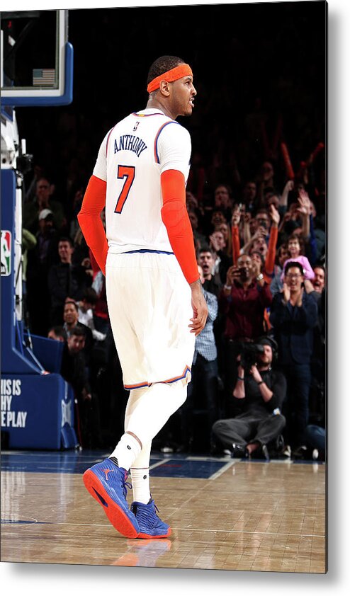 Carmelo Anthony Metal Print featuring the photograph Carmelo Anthony #15 by Nathaniel S. Butler