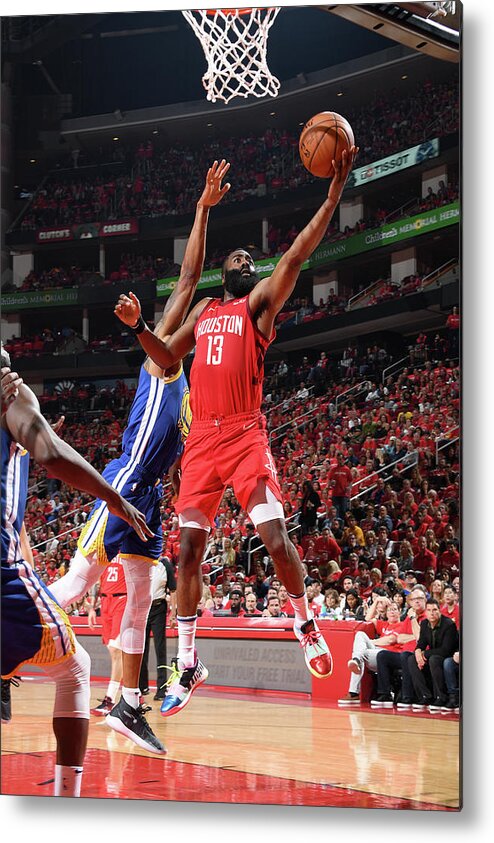Playoffs Metal Print featuring the photograph James Harden by Andrew D. Bernstein