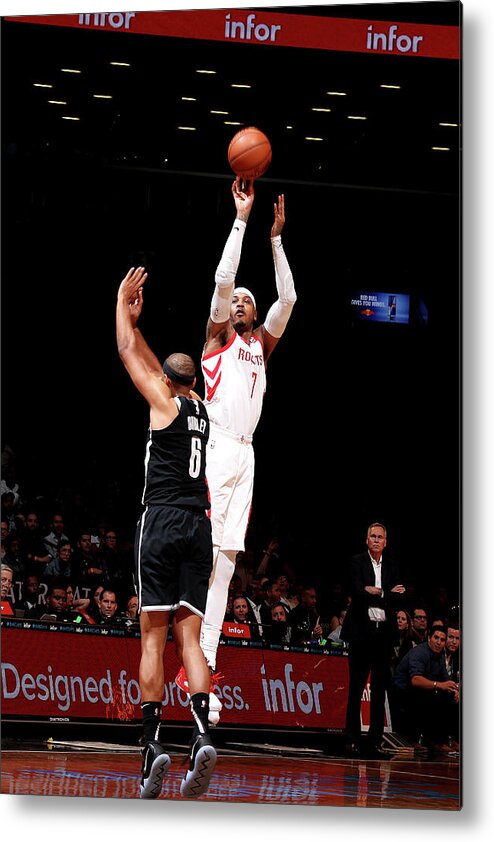 Carmelo Anthony Metal Print featuring the photograph Carmelo Anthony #16 by Nathaniel S. Butler