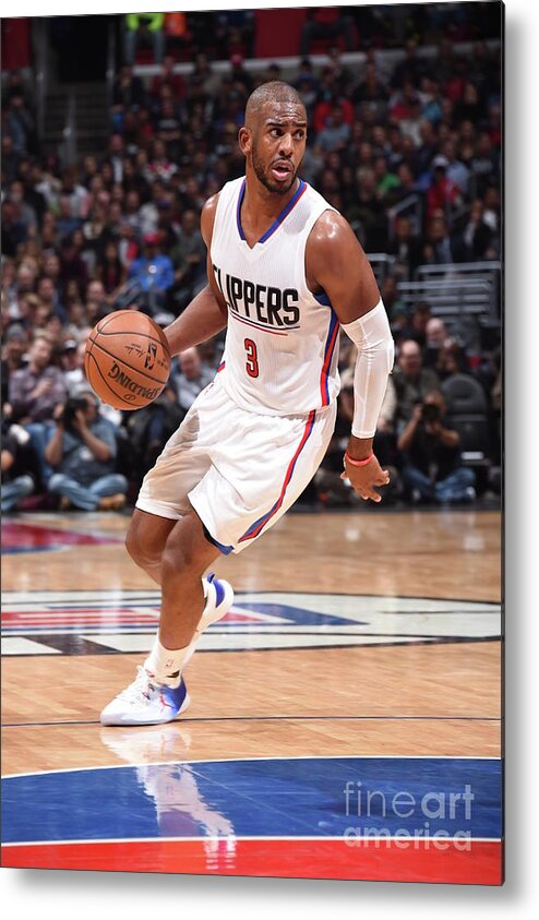 Nba Pro Basketball Metal Print featuring the photograph Chris Paul by Andrew D. Bernstein