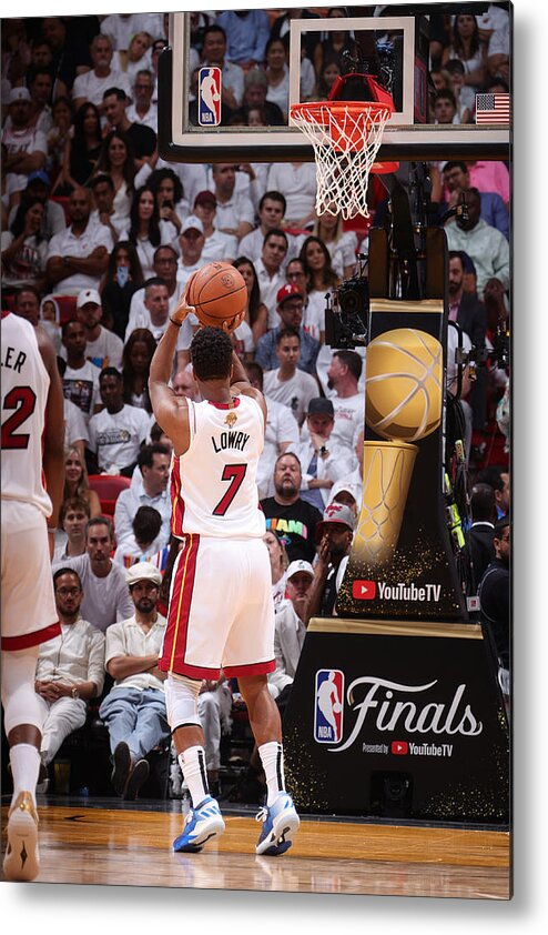 Playoffs Metal Print featuring the photograph Kyle Lowry #16 by Nathaniel S. Butler