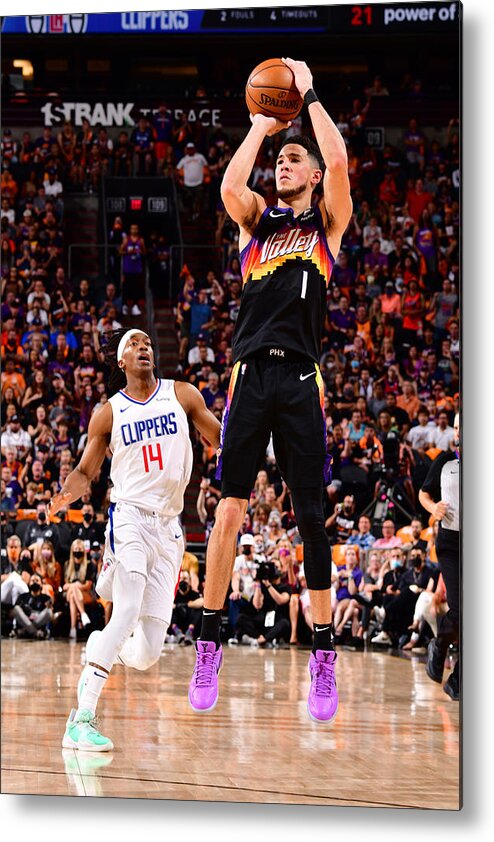 Devin Booker Metal Print featuring the photograph Devin Booker #17 by Barry Gossage