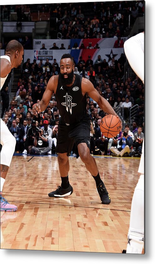 Nba Pro Basketball Metal Print featuring the photograph James Harden by Andrew D. Bernstein