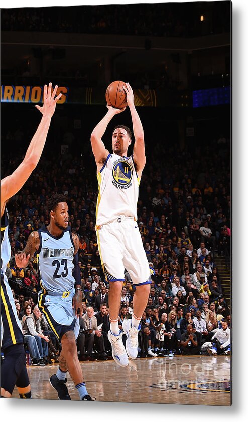 Klay Thompson Metal Print featuring the photograph Klay Thompson by Noah Graham