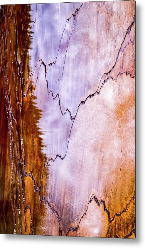 Abstract Photography Metal Print featuring the photograph Abstract Yellowstone Photography 20180518-98 by Rowan Lyford
