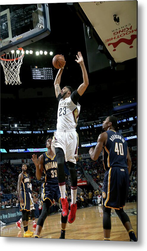 Smoothie King Center Metal Print featuring the photograph Anthony Davis by Layne Murdoch