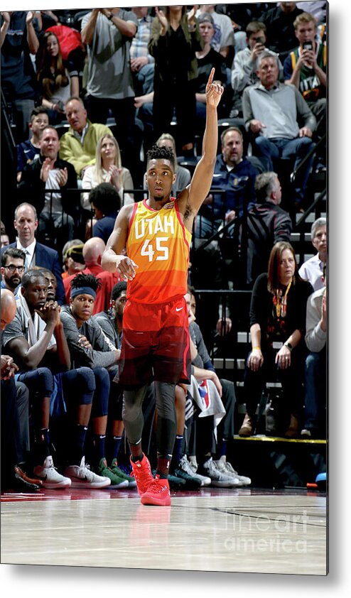 Donovan Mitchell Metal Print featuring the photograph Donovan Mitchell #19 by Melissa Majchrzak