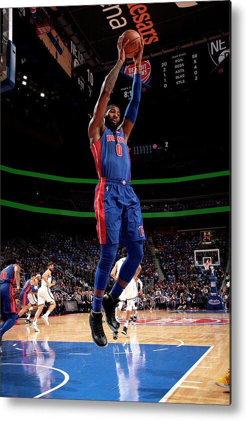 Andre Drummond Metal Print featuring the photograph Andre Drummond #2 by Chris Schwegler