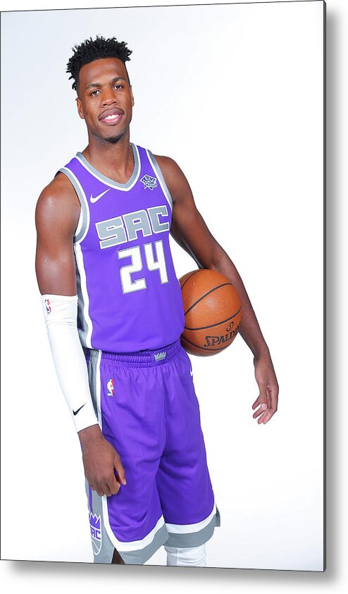 Media Day Metal Print featuring the photograph Buddy Hield by Rocky Widner