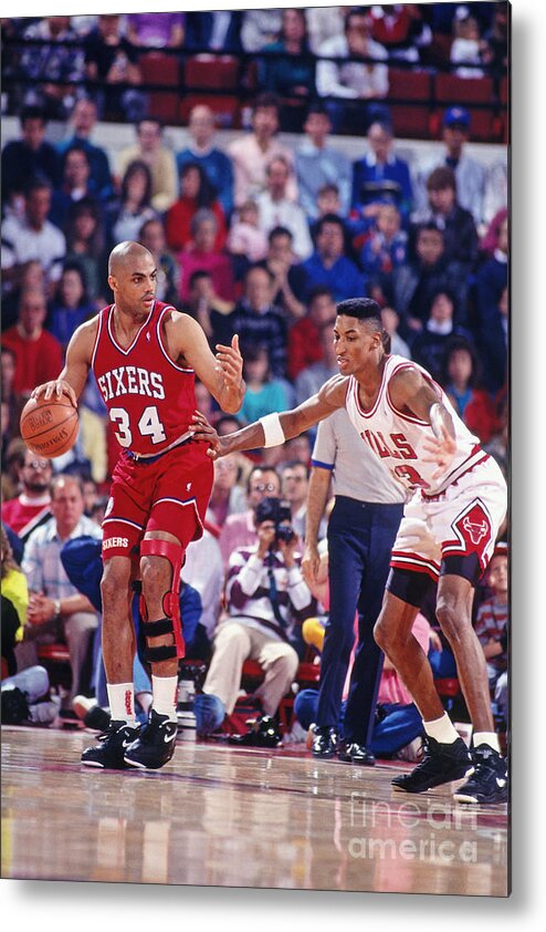 Nba Pro Basketball Metal Print featuring the photograph Charles Barkley #2 by Nathaniel S. Butler