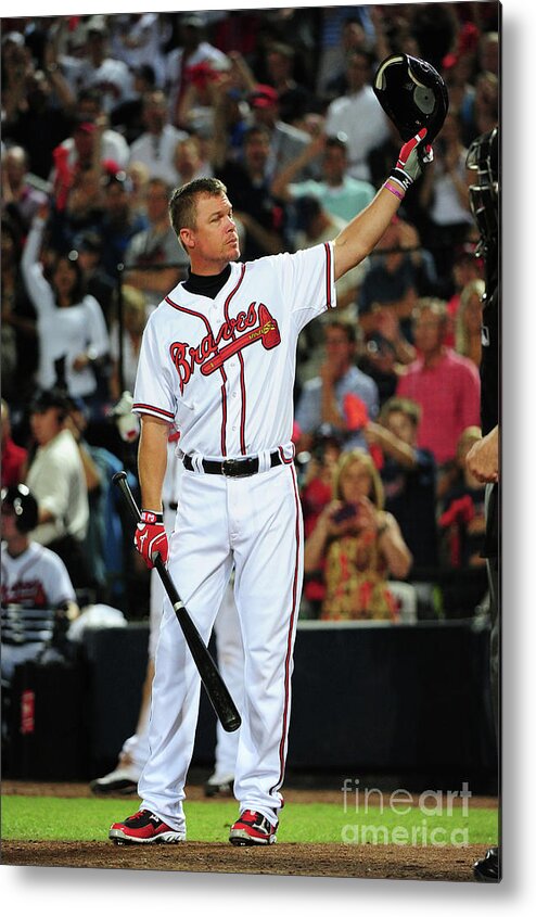 Atlanta Metal Print featuring the photograph Chipper Jones #2 by Scott Cunningham