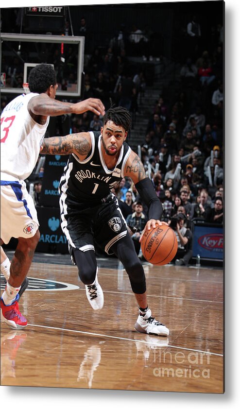 Nba Pro Basketball Metal Print featuring the photograph D'angelo Russell by Nathaniel S. Butler