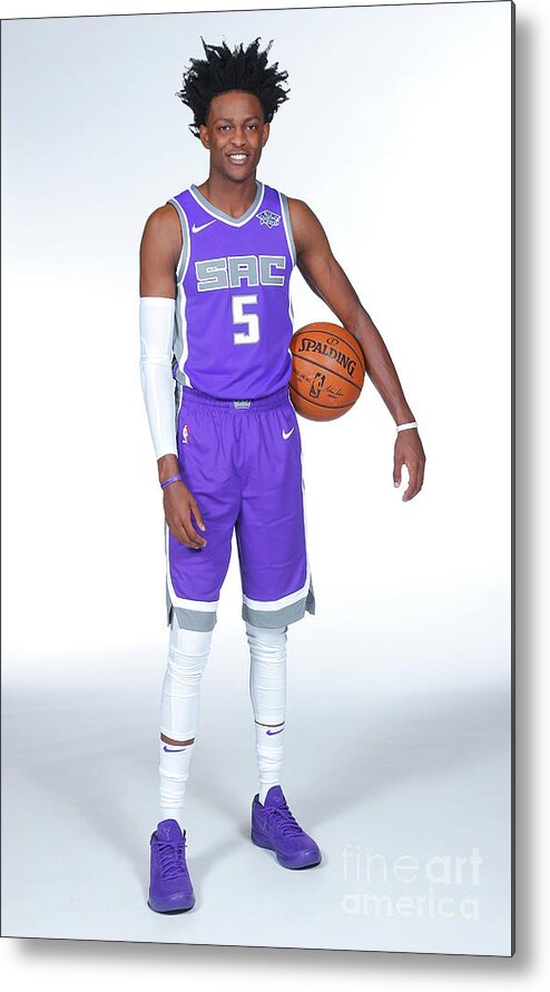 Media Day Metal Print featuring the photograph De'aaron Fox by Rocky Widner