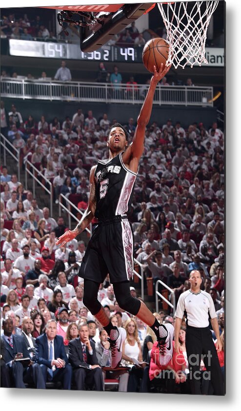 Dejounte Murray Metal Print featuring the photograph Dejounte Murray by Bill Baptist