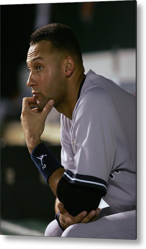 People Metal Print featuring the photograph Derek Jeter by Jamie Squire