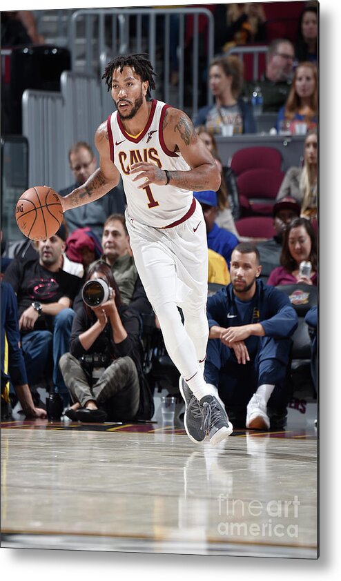 Nba Pro Basketball Metal Print featuring the photograph Derrick Rose by David Liam Kyle
