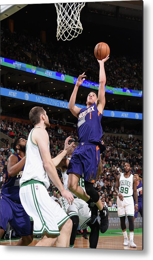 Devin Booker Metal Print featuring the photograph Devin Booker by Brian Babineau
