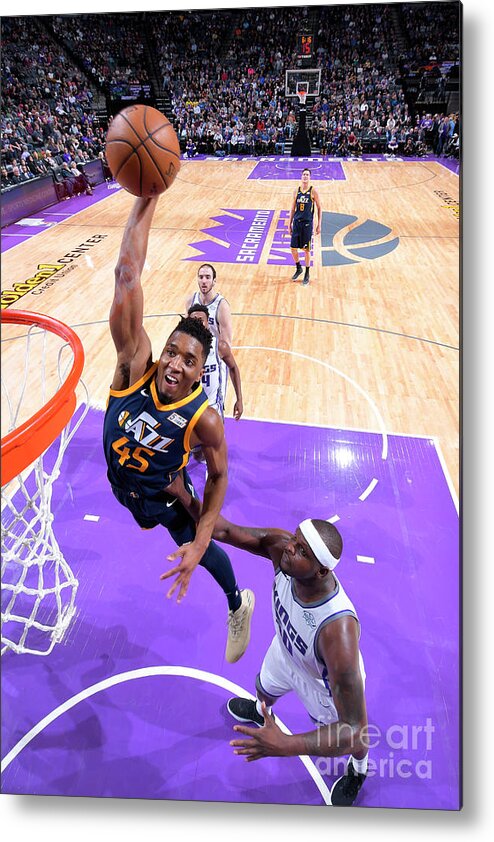 Donovan Mitchell Metal Print featuring the photograph Donovan Mitchell by Rocky Widner