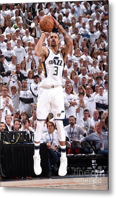 Playoffs Metal Print featuring the photograph George Hill by Andrew D. Bernstein