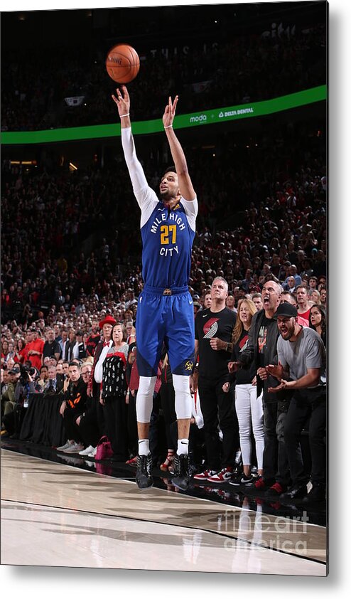 Playoffs Metal Print featuring the photograph Jamal Murray by Sam Forencich