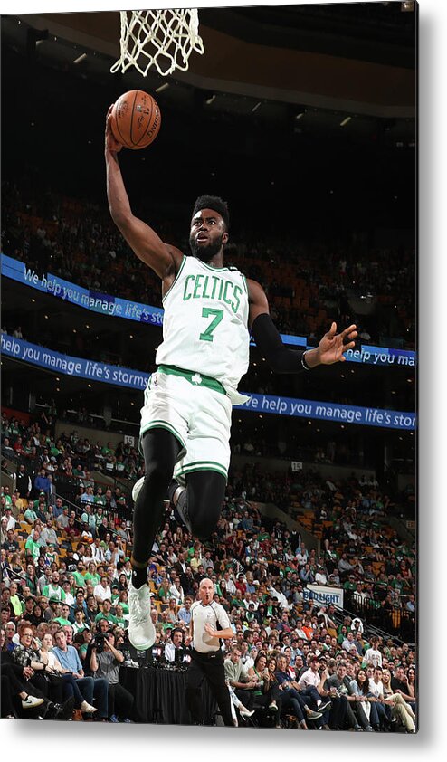 Playoffs Metal Print featuring the photograph Jaylen Brown by Nathaniel S. Butler