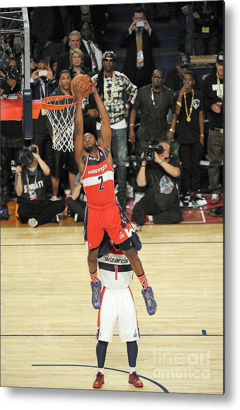 Smoothie King Center Metal Print featuring the photograph John Wall by Bill Baptist