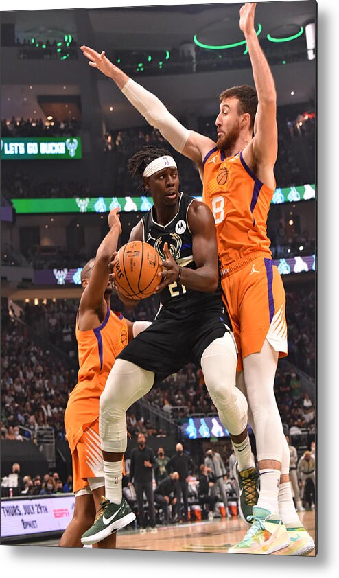 Jrue Holiday Metal Print featuring the photograph Jrue Holiday #2 by Jesse D. Garrabrant