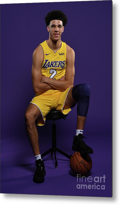 Media Day Metal Print featuring the photograph Lonzo Ball by Aaron Poole