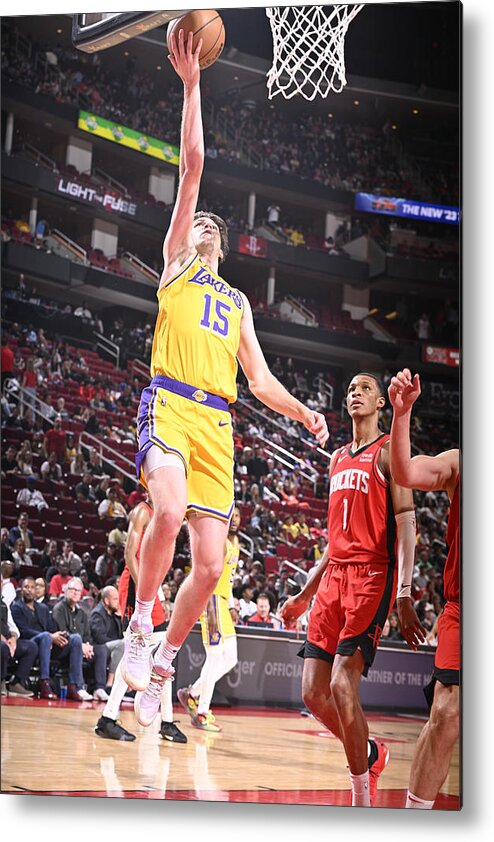 Austin Reaves Metal Print featuring the photograph Los Angeles Lakers v Houston Rockets #2 by Logan Riely