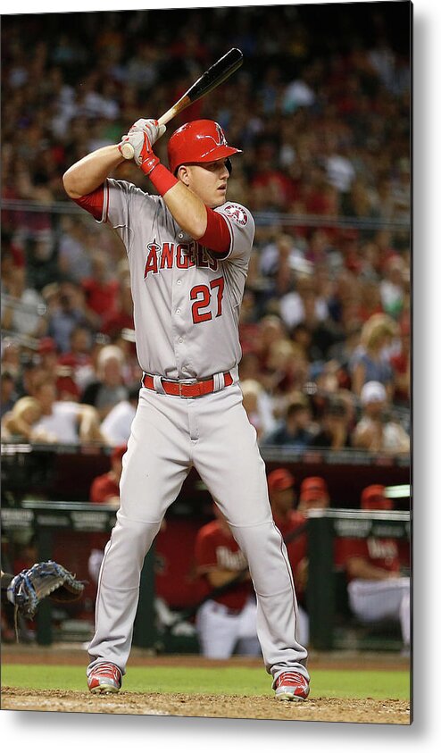 People Metal Print featuring the photograph Mike Trout by Christian Petersen
