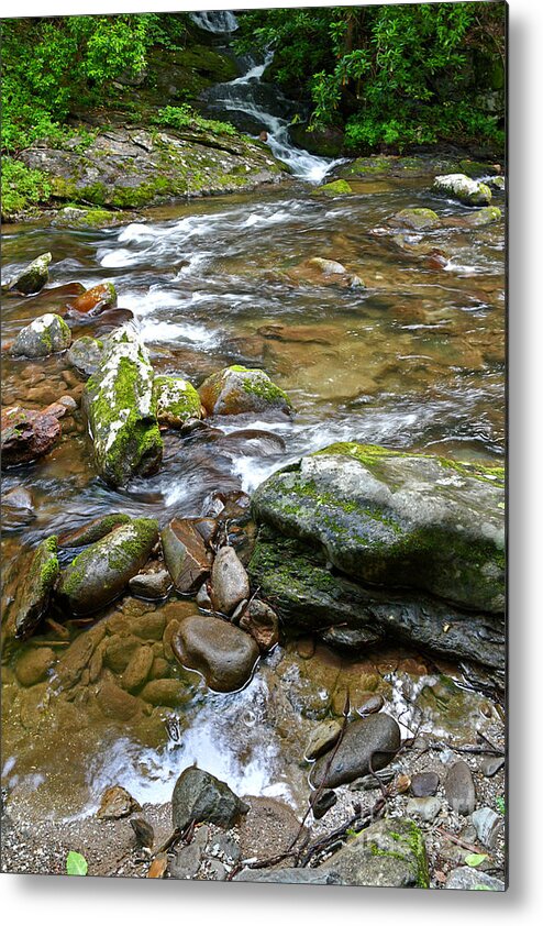 Smoky Mountains Metal Print featuring the photograph Running Water by Phil Perkins