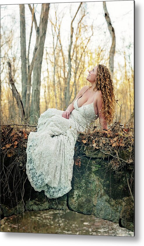 Serenity Metal Print featuring the photograph Serenity in the Woods #2 by Travis Rogers