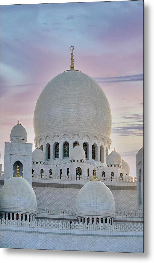 Sheikh Zayed Grand Mosque Metal Print featuring the photograph Sheikh Zayed Grand Mosque #1 by Pablo Saccinto