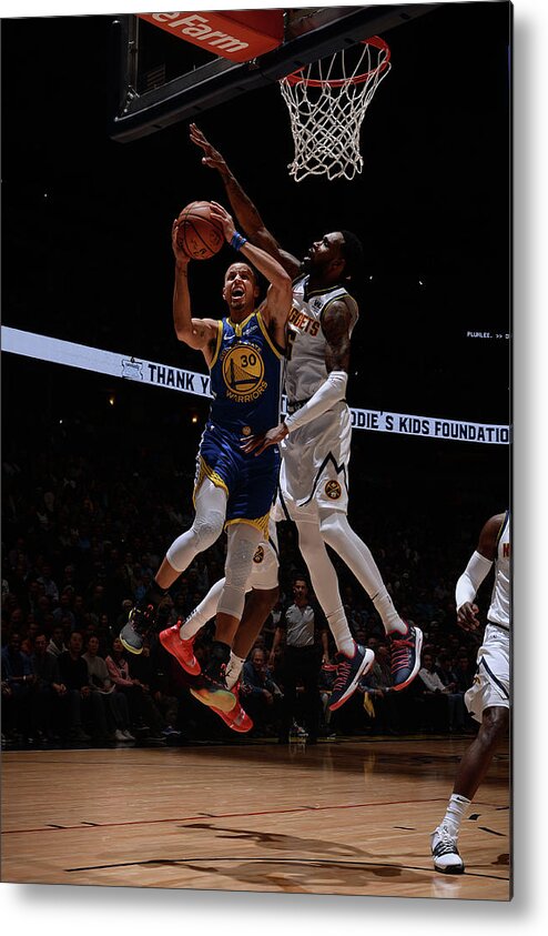 Stephen Curry Metal Print featuring the photograph Stephen Curry #2 by Bart Young