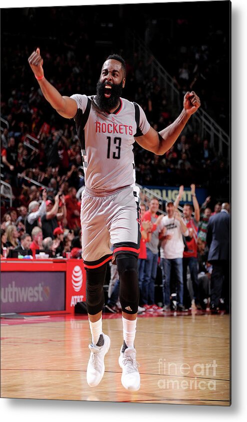 Nba Pro Basketball Metal Print featuring the photograph James Harden by Bill Baptist