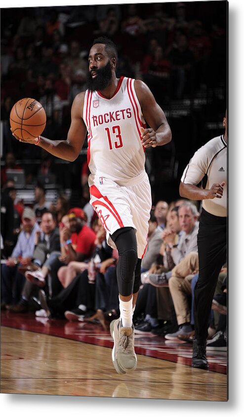 James Harden Metal Print featuring the photograph James Harden #22 by Bill Baptist