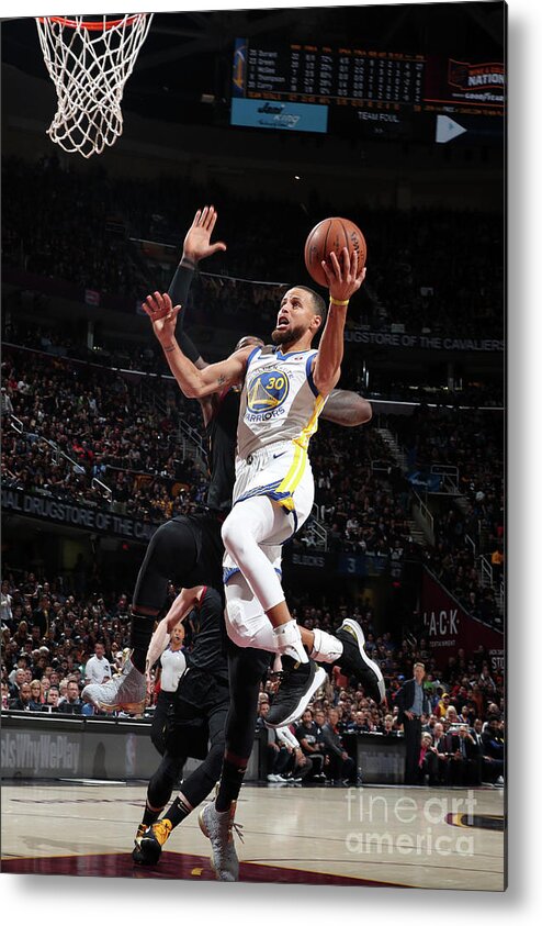 Stephen Curry Metal Print featuring the photograph Stephen Curry #23 by Nathaniel S. Butler