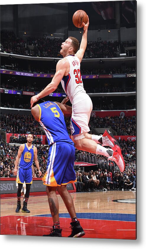 Blake Griffin Metal Print featuring the photograph Blake Griffin by Andrew D. Bernstein