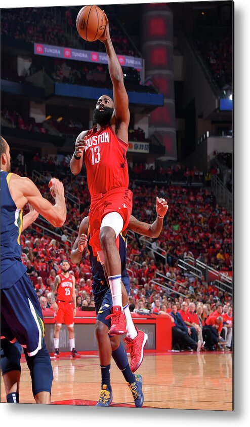Playoffs Metal Print featuring the photograph James Harden by Bill Baptist