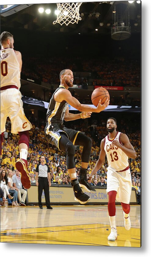 Stephen Curry Metal Print featuring the photograph Stephen Curry #24 by Nathaniel S. Butler