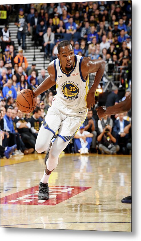 Kevin Durant Metal Print featuring the photograph Kevin Durant by Andrew D. Bernstein