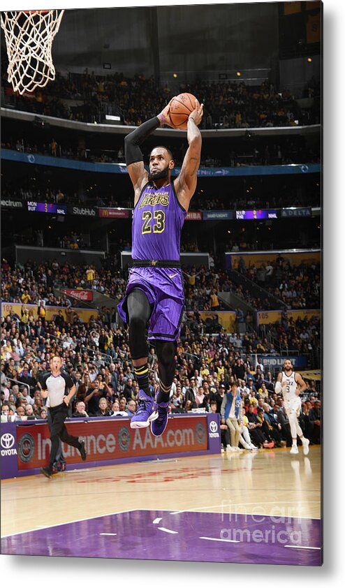 Nba Pro Basketball Metal Print featuring the photograph Lebron James by Andrew D. Bernstein