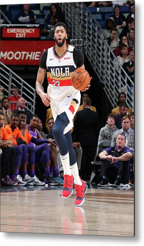 Smoothie King Center Metal Print featuring the photograph Anthony Davis by Layne Murdoch Jr.